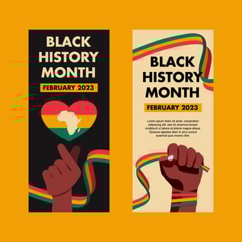 Black History Month vector