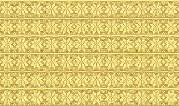 beautiful yellow seamless knitted pattern vector