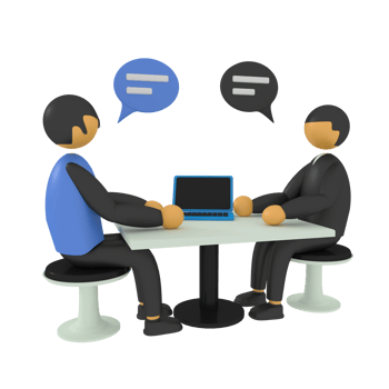 3d illustration of a business team meeting png
