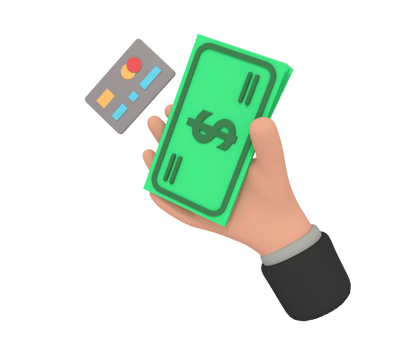 3d illustration of cash money png