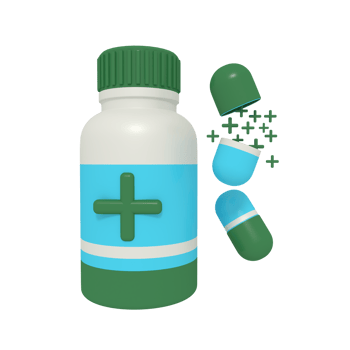 3d illustration of medicine capsule png