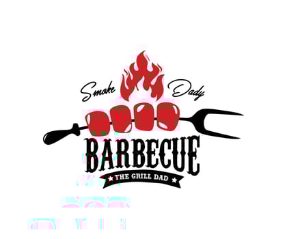 Vintage Retro Rustic BBQ Grill, Barbecue, Barbeque Logo design vector