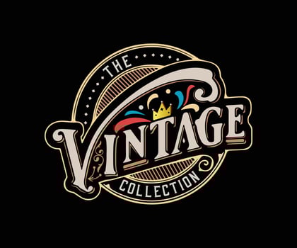 Retro Vintage Insignias or Logotypes vector
