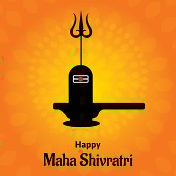 Happy Maha Shivratri Indian Hindu Festival Celebration Vector Illustrations