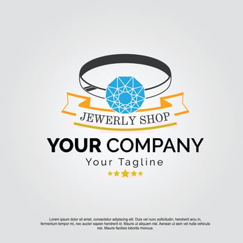Diamond vector icons. Black, linear and color style. Abstract jewelry gemstones isolated on white. Blue crystals. Jewelry logo design. Free Vector