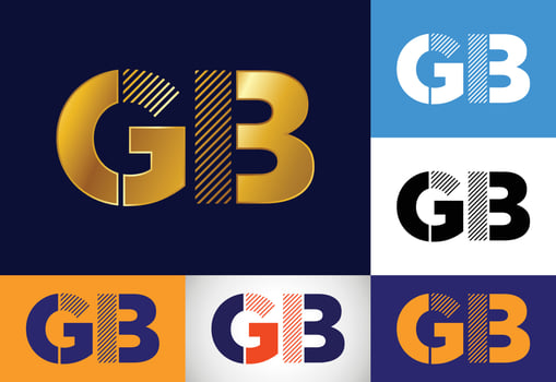 Initial Letter G B Logo Design Vector. Graphic Alphabet Symbol For Corporate Business Identity vector