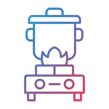 Cooking Line Gradient Icon vector