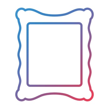 Photo Frame Line Gradient Icon vector