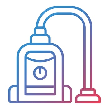 Vacuum Cleaner Line Gradient Icon vector