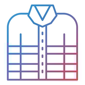 Firefighter Jacket Line Gradient Icon vector