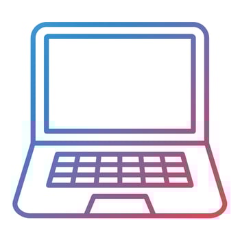 Laptop Line Gradient Icon vector