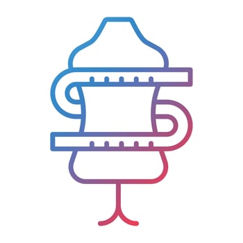 Fashion Design Line Gradient Icon vector