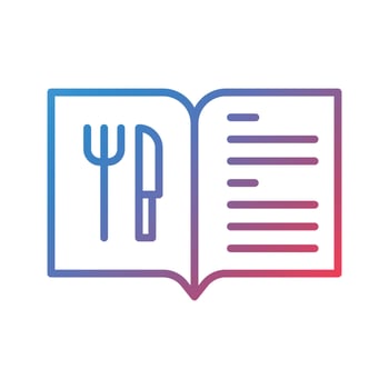 Menu Line Gradient Icon vector
