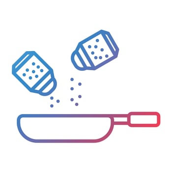 Seasoning Food Line Gradient Icon vector