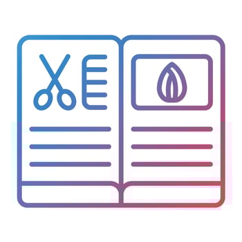 Magazines Line Gradient Icon vector