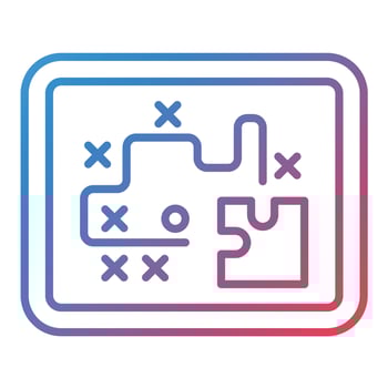 Startegy Line Gradient Icon vector