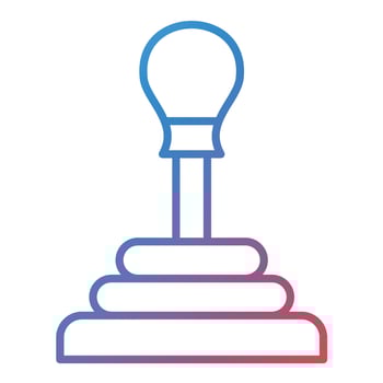 Gearshift Line Gradient Icon vector