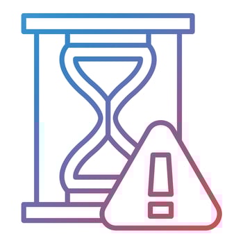 Procrastination Line Gradient Icon vector