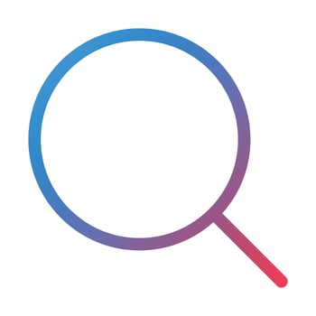 Search Line Gradient Icon vector