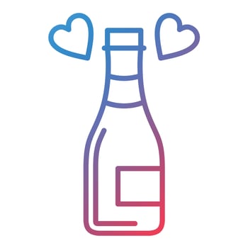 Drink Line Gradient Icon vector