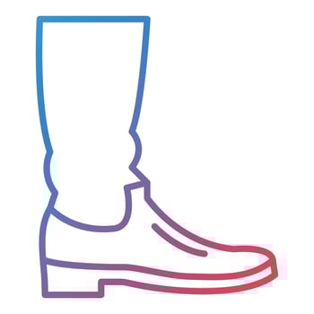 Wild Boots Line Gradient Icon vector