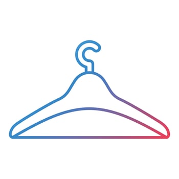 Hanger Line Gradient Icon vector