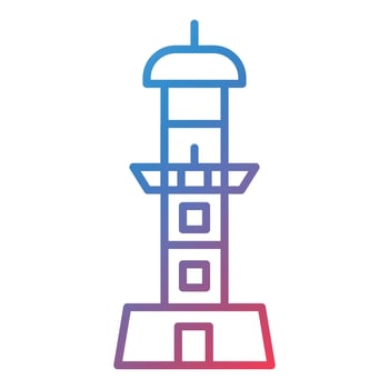 Newzealand Monument Line Gradient Icon vector