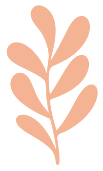 pastel orange tropical palm Leaf png