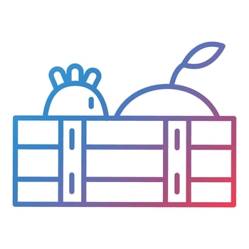 Harvest Line Gradient Icon vector