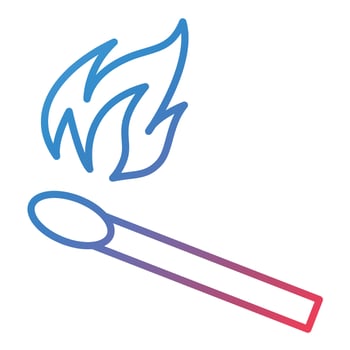 Matches Line Gradient Icon vector