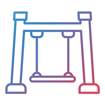 Swing Line Gradient Icon vector