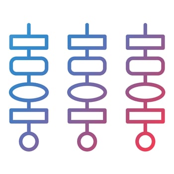 Barbecue Line Gradient Icon vector