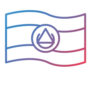 Salvador Line Gradient Icon vector
