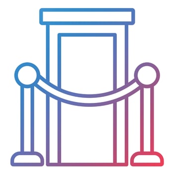 Ceremony Line Gradient Icon vector
