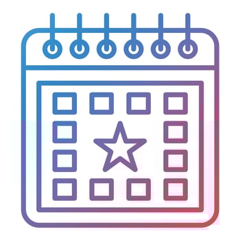 Event Line Gradient Icon vector