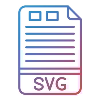 SVG Line Gradient Icon vector