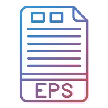 EPS Line Gradient Icon vector
