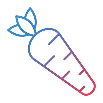 Carrots Line Gradient Icon vector