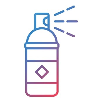 Spray Paint Line Gradient Icon vector
