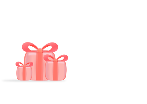 3D Gift Boxes Background png
