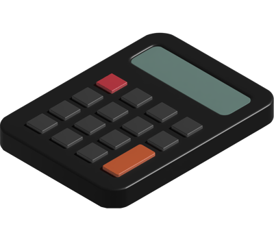 3d illstration of calculator png