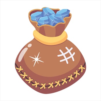 Trendy Diamonds Sack vector