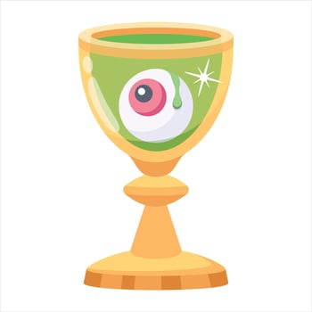 Trendy Halloween Drink vector