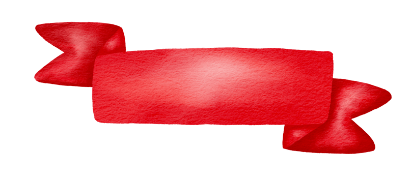 Watercolor ribbon red. png
