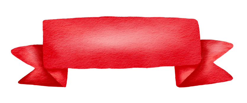 Watercolor ribbon red. png