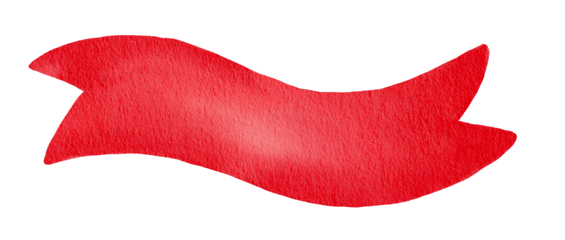 Watercolor ribbon red. png