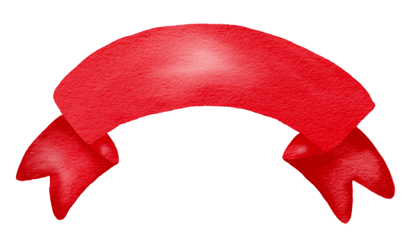 Watercolor ribbon red. png
