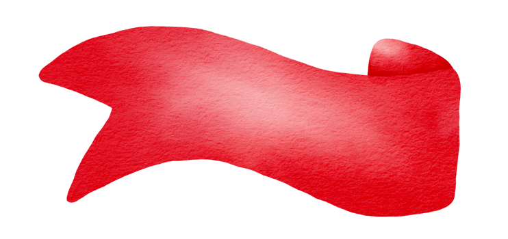 Watercolor ribbon red. png