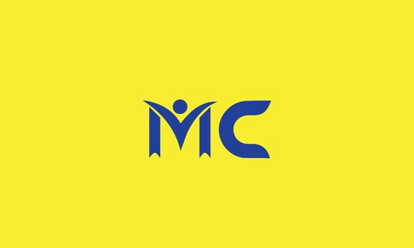 Initial Letters  of MC M C Logo vector