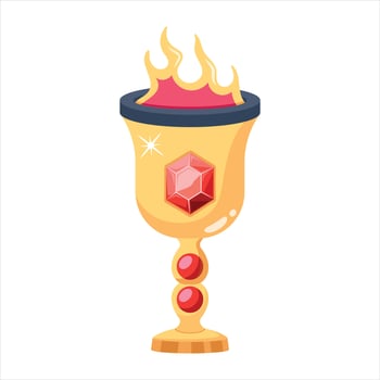 Trendy Fire Lamp vector